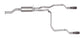 Gibson 98-99 Chevrolet S10 Base 4.3l 1.75in Cat-Back Dual Split Exhaust - Aluminized - Mammoth Racing -