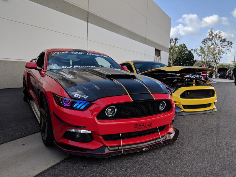Oracle 15-17 Ford Mustang V6/GT/Shelby Dynamic DRL Upgrade w/ Halo Kit - ColorSHIFT - Dynamic - Mammoth Racing -