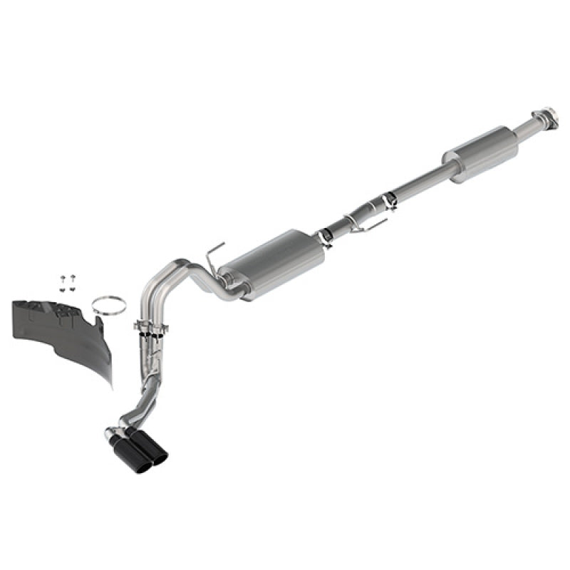 Ford Racing 21-22 F-150 2.7L/3.5L/5.0L Side Exit Touring Exhaust - Black Tips - Mammoth Racing -