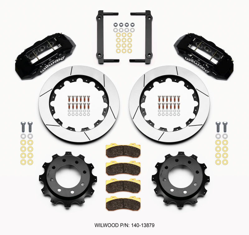 Wilwood Tx6r Rear Kit 16.00in Black 1999-2010 GM Trk 2500 HD 4.84 Cntr - My Store