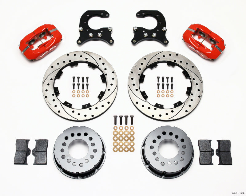 Wilwood Forged Dynalite P/S Rear Kit Drilled Red 58-64 Olds/Pontiac Ends - My Store