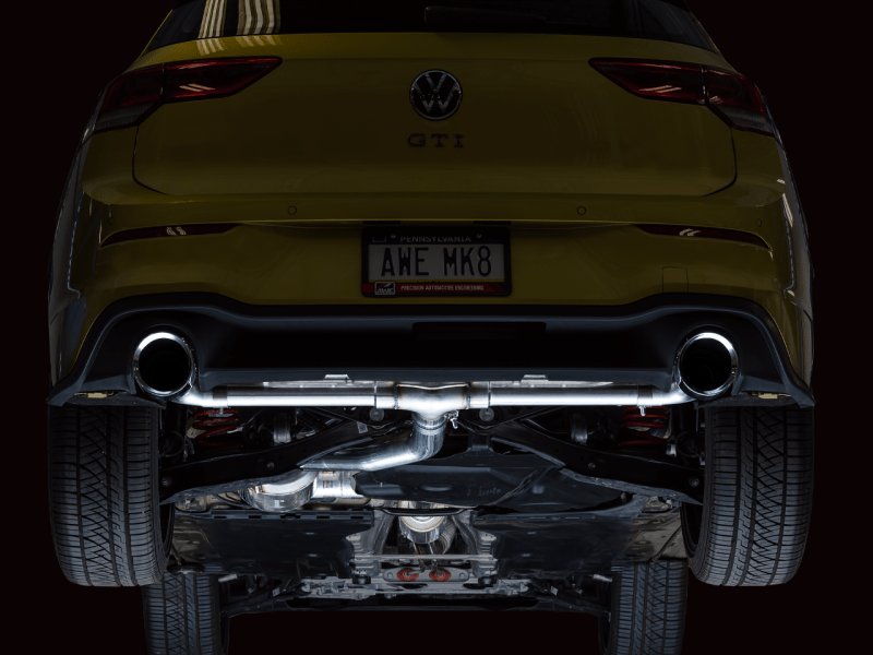 AWE 2022 VW GTI MK8 Touring Edition Exhaust - Chrome Silver Tips - My Store