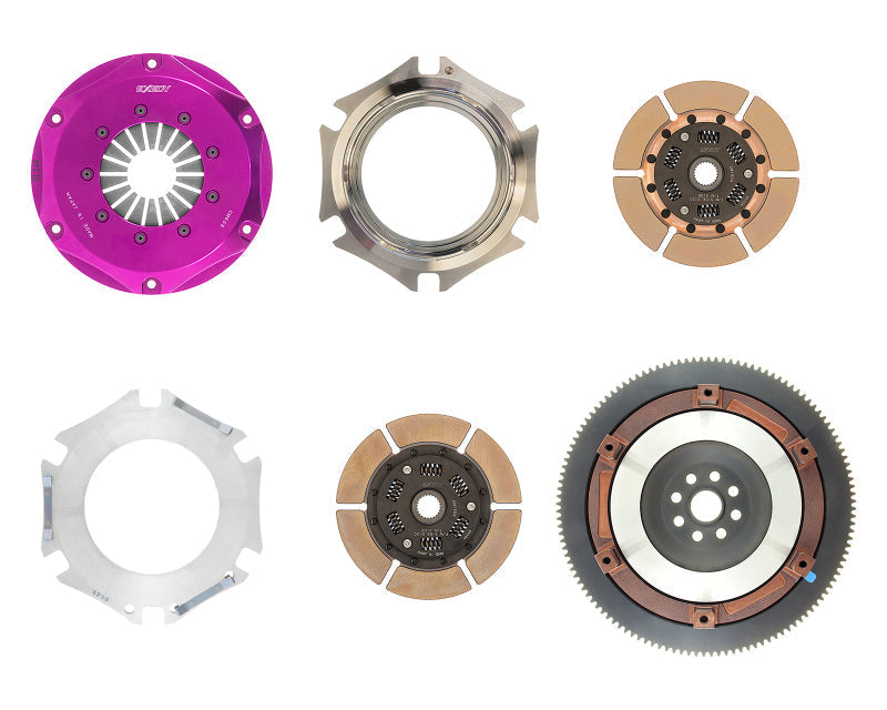 Exedy 2013-2016 Scion Fr-s H4 Hyper Twin Cerametallic Clutch Sprung Center Disc Push Type Cover - Mammoth Racing -