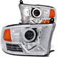 ANZO 2009-2016 Dodge Ram 1500 Projector Headlights w/ Halo Chrome (CCFL) - Mammoth Racing -