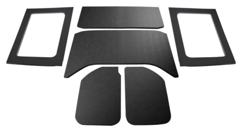 DEI 07-18 Jeep Wrangler JK 4-Door Leather Look Headliner Complete Kit - Black - Mammoth Racing -