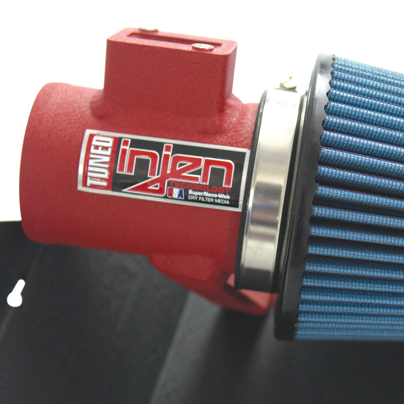 Injen 16-19 Ford Fiesta ST 1.6L Turbo 4Cyl Wrinkle Red Short Ram Intake w/MR Tech (Special order) - Mammoth Racing -