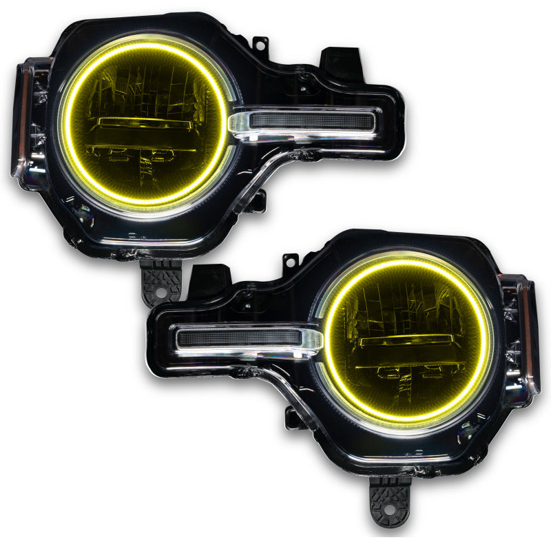 Oracle 2021 Ford Bronco Base Headlight LED Halo Kit - ColorSHIFT - w/ 2.0 Controller - Mammoth Racing -
