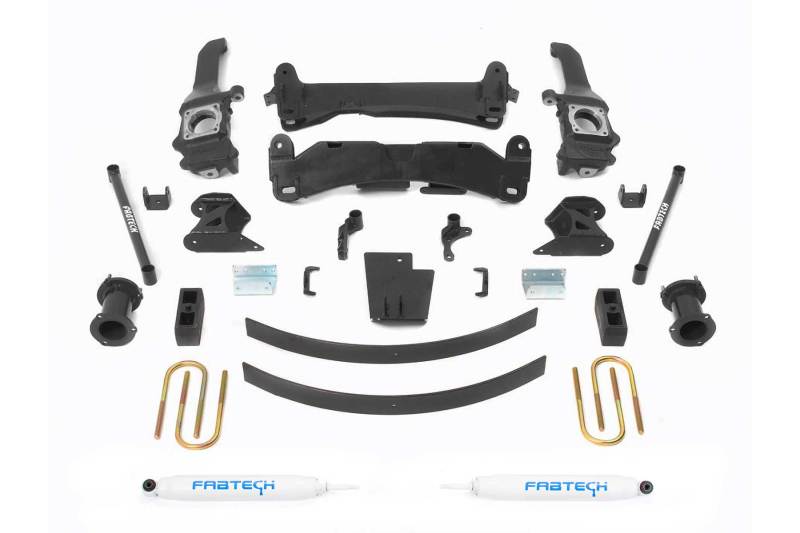 Fabtech 05-14 Toyota Tacoma 4wd/ 2WD 6 Lug Models Only 6in Basic Sys w/Perf Shks - My Store