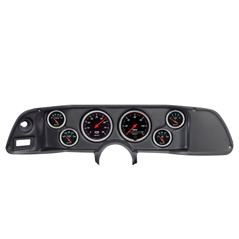 Autometer Designer Black 70-78 Camaro Dash Kit 6pc Tach / MPH / Fuel / Oil / Wtmp / Volt - My Store