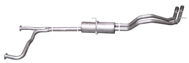 Gibson 04-09 Nissan Titan LE 5.6l 2.5in Cat-Back Dual Sport Exhaust - Stainless - Mammoth Racing -