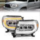 ANZO 05-11 Toyota Tacoma LED Projector Headlights w/Light Bar Swtchbk Seq. Chrome w/Initiation Light - Mammoth Racing -