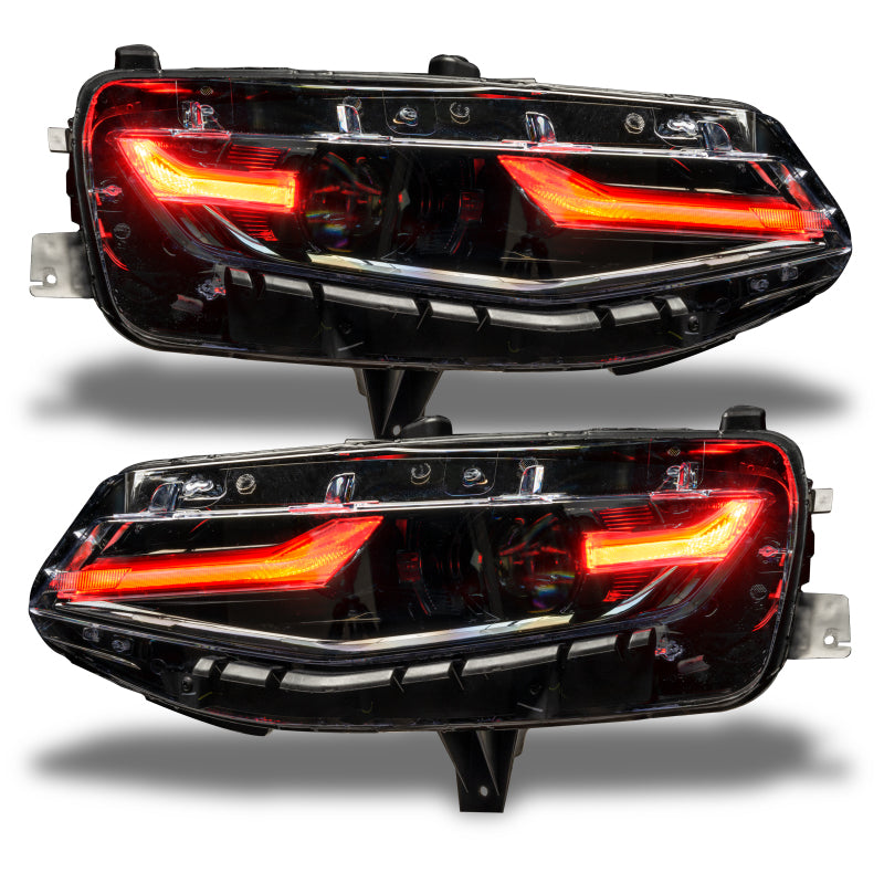 Oracle 19-21 Chevy Camaro LS/LT RGB+A Headlight DRL Upgrade Kit - ColorSHIFT w/ BC1 Controller - Mammoth Racing -