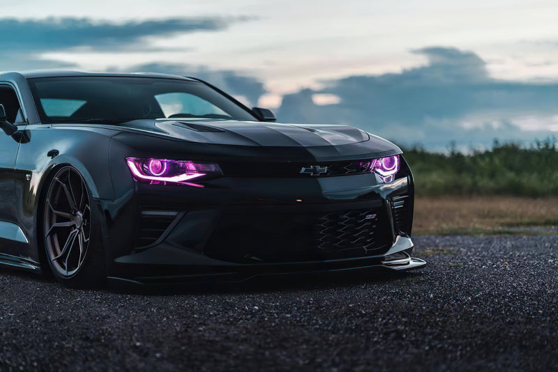 Oracle 16-18 Chevy Camaro RGB+W Headlight DRL Upgrade Kit - ColorSHIFT w/ Simple Controller - Mammoth Racing -