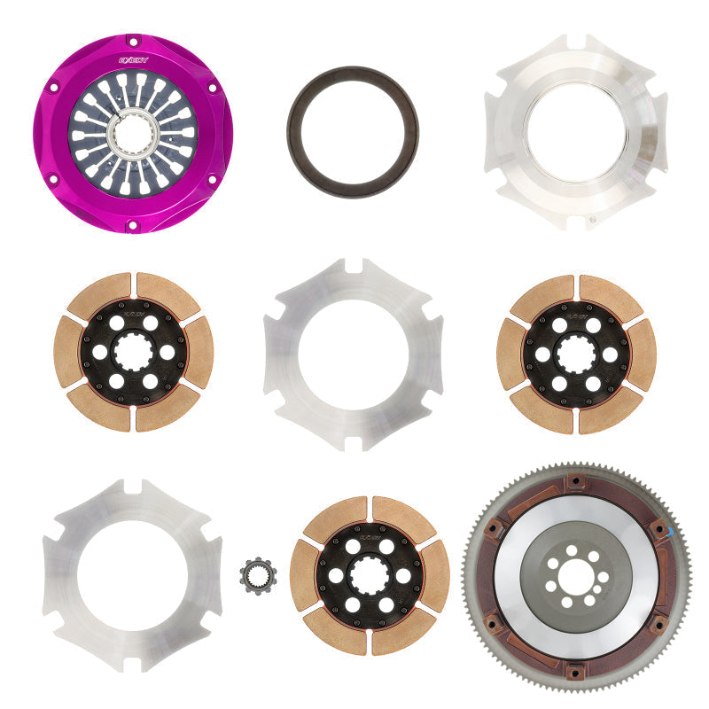 Exedy 2008-2015 Mitsubishi Lancer Evolution GSR L4 Hyper Triple Cerametallic Clutch Rigid Disc - Mammoth Racing -