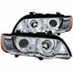 ANZO 2000-2003 BMW X5 Projector Headlights w/ Halo Chrome - Mammoth Racing -