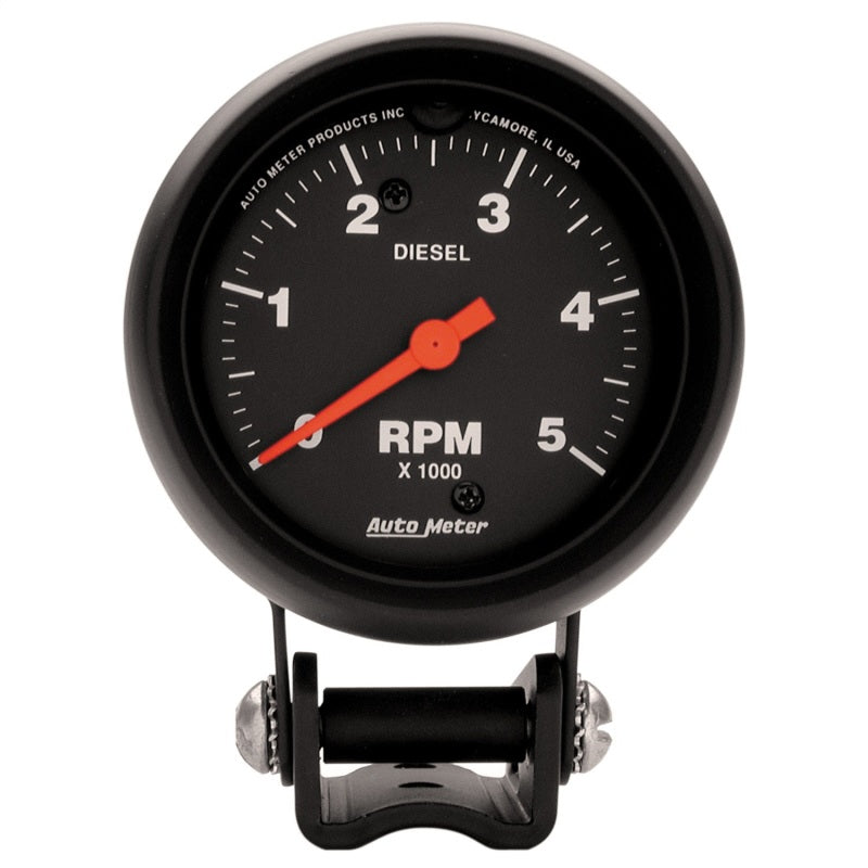 Autometer Z-Series 2-5/8in 5K RPM Diesel Pedestal Tachometer Gauge - My Store