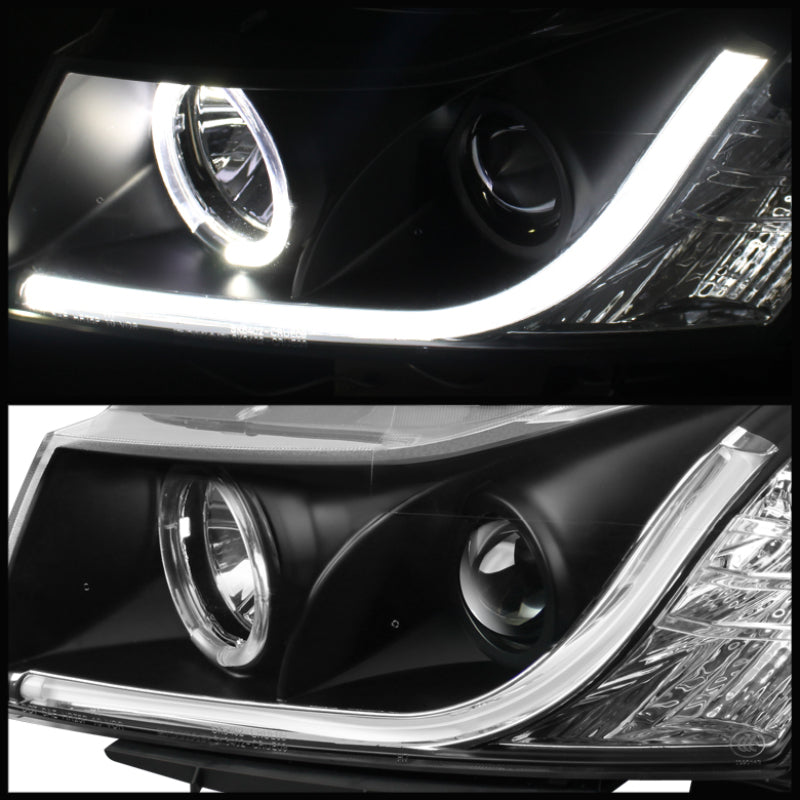 Spyder Chevy Cruze 11-14 Projector Headlights Light Tube DRL Blk PRO-YD-CCRZ11-LTDRL-BK - Mammoth Racing -