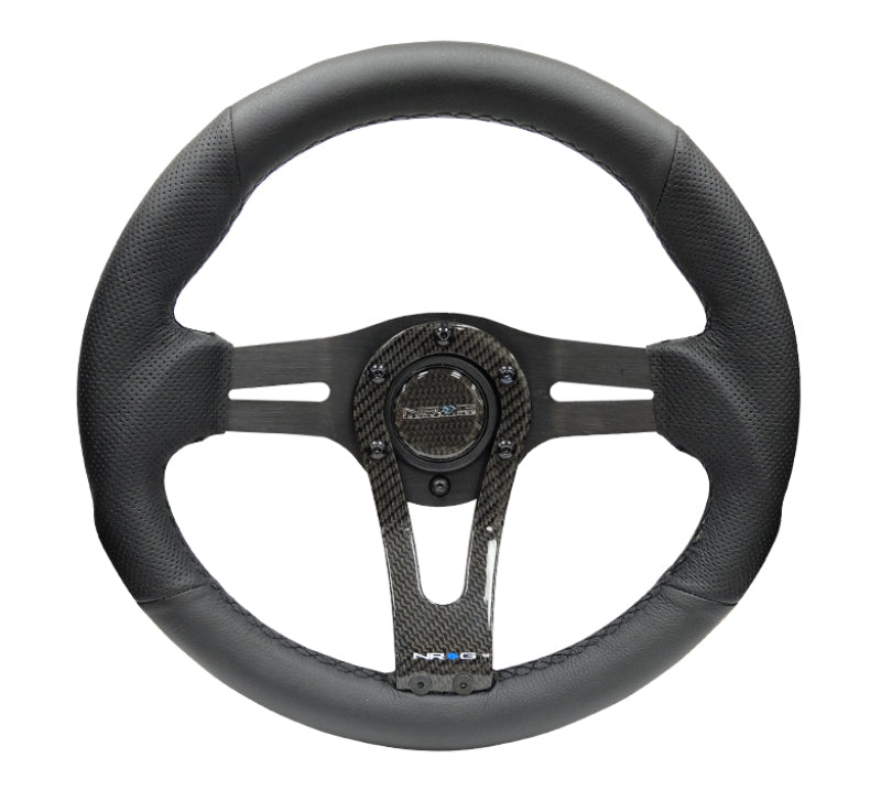 NRG Reinforced Steering Wheel (320mm) w/Carbon Center Spoke - My Store