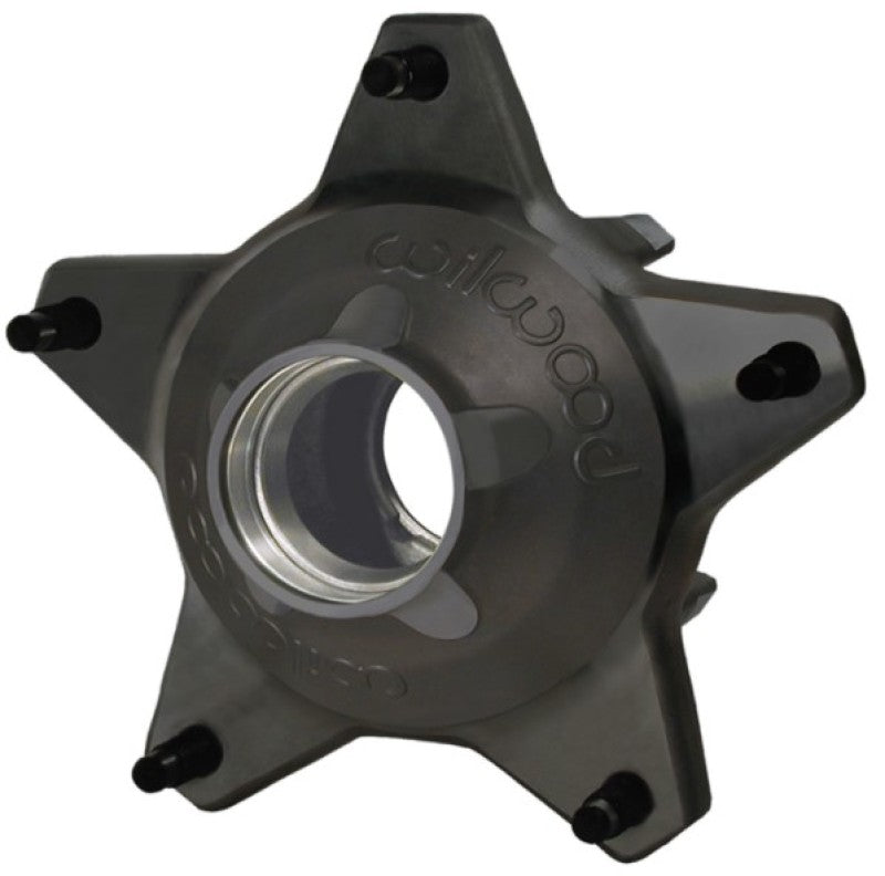 Wilwood Hub-Starlite 55 Front w/Snap-Cap Std. Offset 5/8 C Studs-Black - My Store