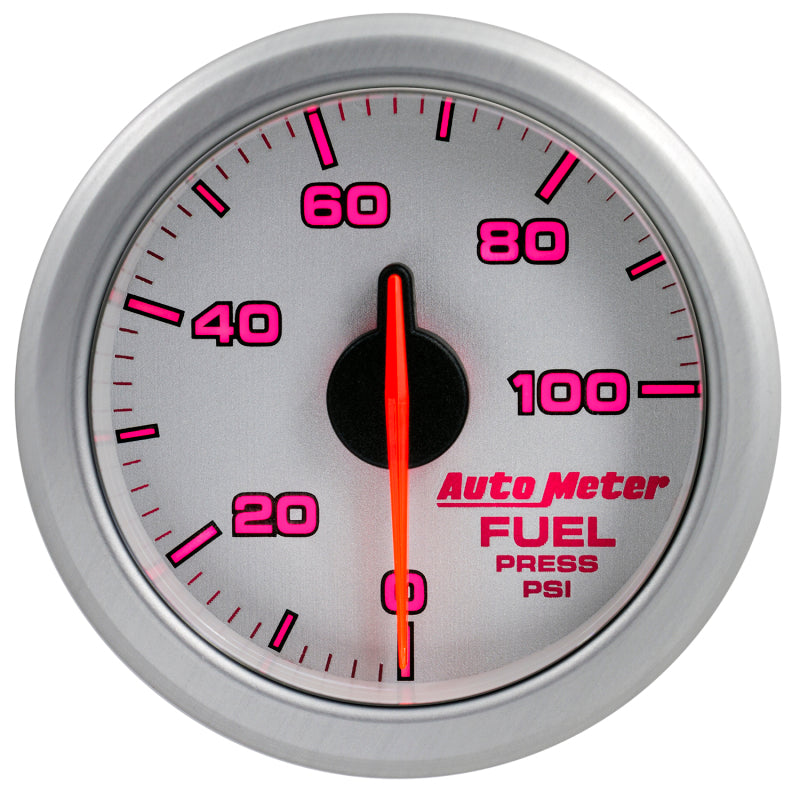 Autometer Airdrive 2-1/6in Fuel Pressure Gauge 0-100 PSI - Silver - My Store