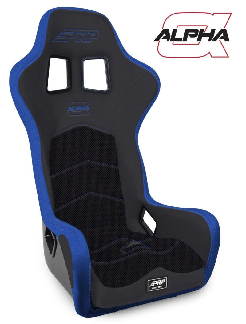 PRP Alpha Composite Seat- Black/Blue - Mammoth Racing -