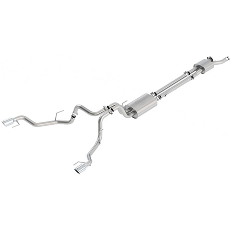 Ford Racing 2017 F-150 Raptor 3.5L Touring Cat-Back Exhaust System Dual Rear Exit w/ Chrome Tips - Mammoth Racing -