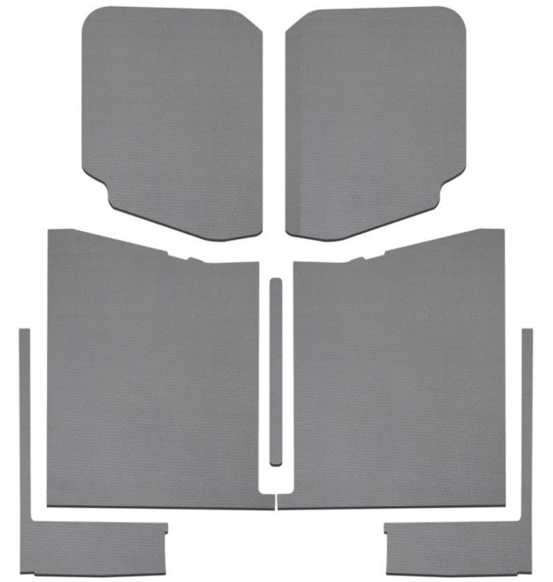 DEI 2019-Up Jeep Gladiator Leather Look Headliner Complete Kit 7-pc - Gray - Mammoth Racing -
