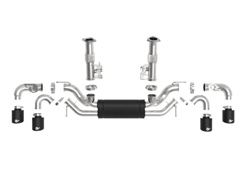aFe MACH Force-Xp 3in to 2-1/2in 304SS Cat-Back 2020 Chevy Corvette (C8) 6.2L - Black Tip - My Store