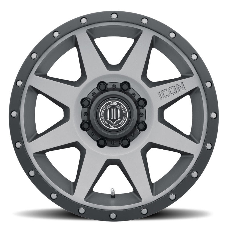 Icon Rebound 20x9 8x170 6mm Offset 5.25in BS Titanium Wheel - Mammoth Racing -