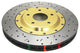 DBA 97-04 Corvette C5/C6 Front Drilled & Slotted 5000 Series 2 Piece Rotor Assembled w/ Gold Hat - Mammoth Racing -