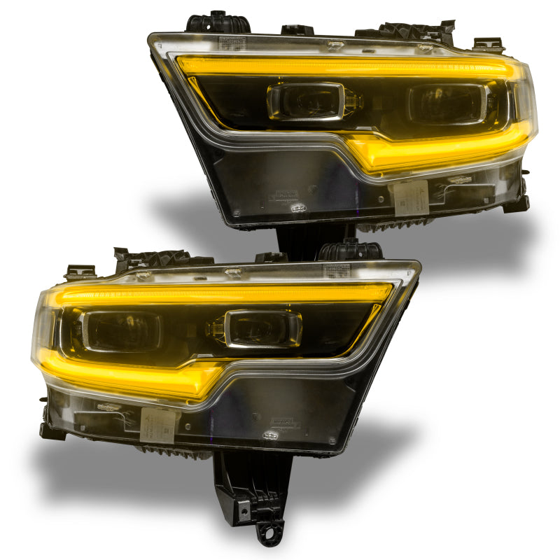 Oracle 19-21 RAM 1500 Projector LED Headlight DRL Upgrade Kit - ColorSHIFT RGBW+A w/ BC1 Controller - Mammoth Racing -