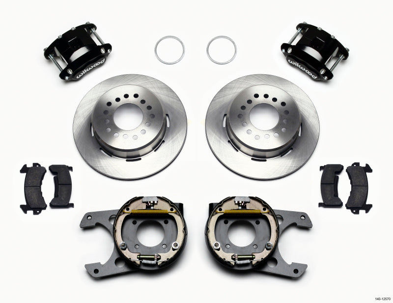Wilwood D154 P/S Park Brake Kit 12 Bolt 2.75in offset Staggered Shock - Mammoth Racing -