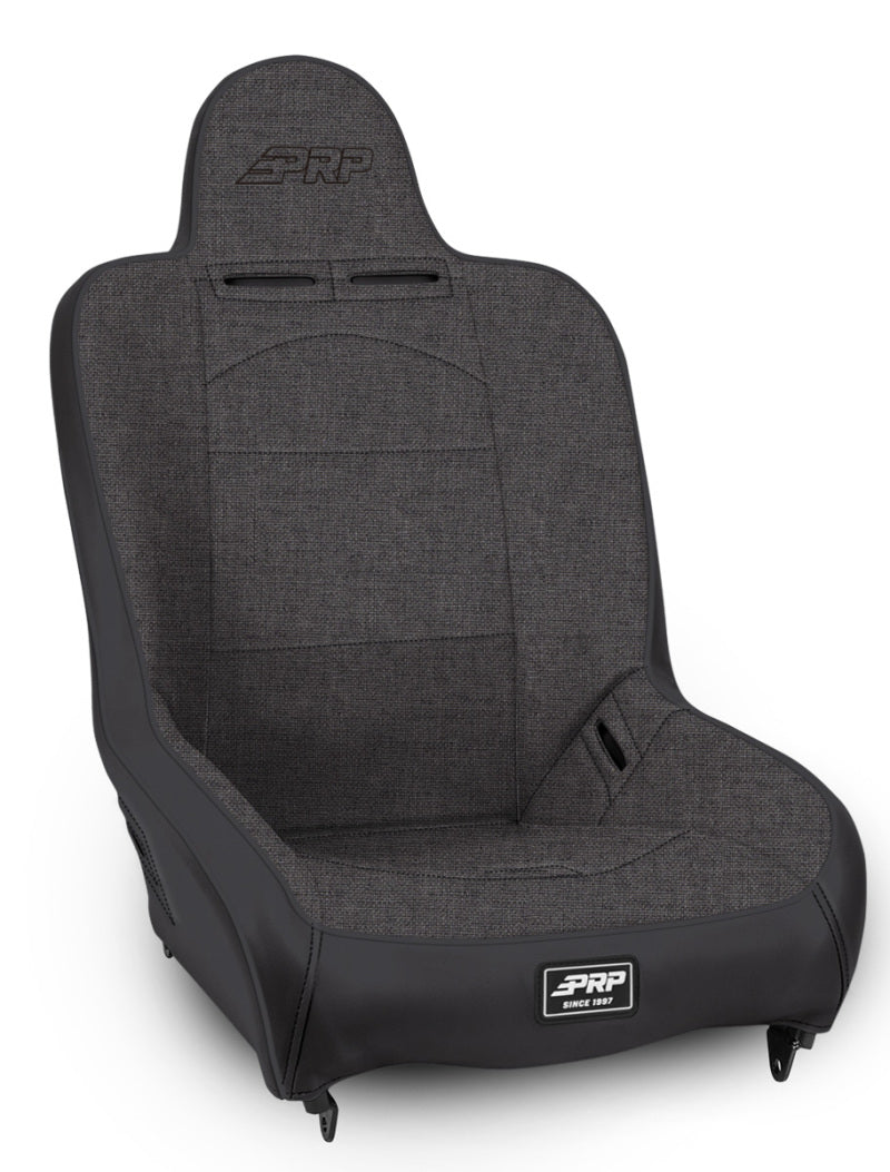 PRP Premier High Back Suspension Seat (Two Neck Slots) - All Grey - Mammoth Racing -