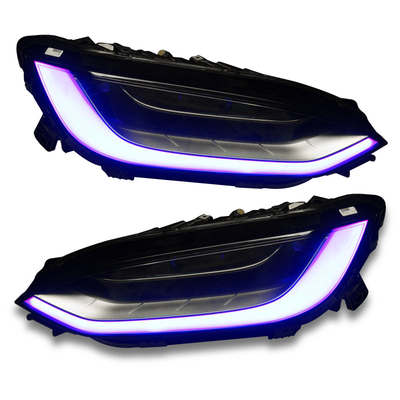 ORACLE Lighting 16-21 Tesla Model X Dynamic ColorSHIFT Headlight & Fog Light DRL Upgrade Kit - Mammoth Racing -
