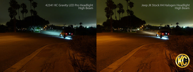 KC HiLiTES 07-18 Jeep JK 7in. Gravity LED Pro DOT Approved Replacement Headlight (Single) - Mammoth Racing -