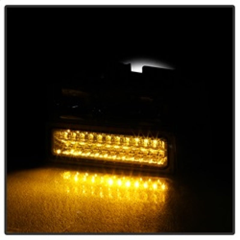 Xtune 92-94 Blazer Full Size Corner/LED Bumper Headlights Chrome HD-JH-CCK88-LED-AM-C-SET - Mammoth Racing -