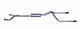 Gibson 04-10 Nissan Titan LE 5.6l 2.5in Cat-Back Dual Split Exhaust - Black Elite - Mammoth Racing -