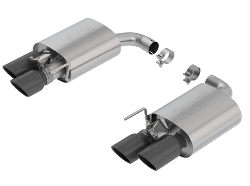 Borla 18-19 Ford Mustang GT 5.0L AT/MT 2.5in S-Type Axle Back Exhaust w/ Valves - Black Chrome Tips - My Store