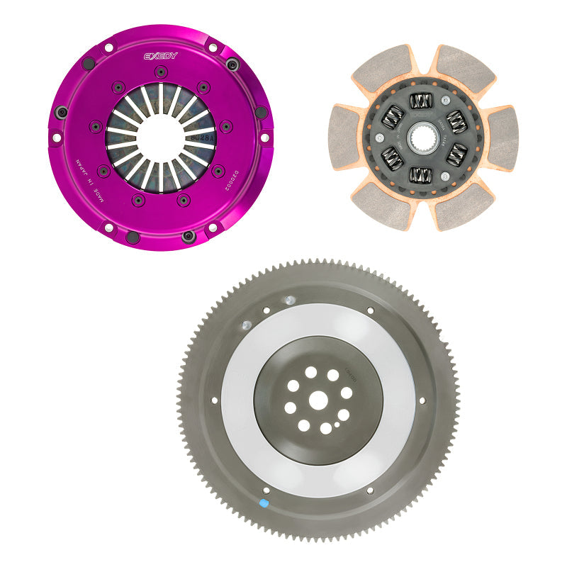 Exedy 1990-1991 Acura Integra L4 Hyper Single Clutch Sprung Center Disc Push Type Cover - Mammoth Racing -