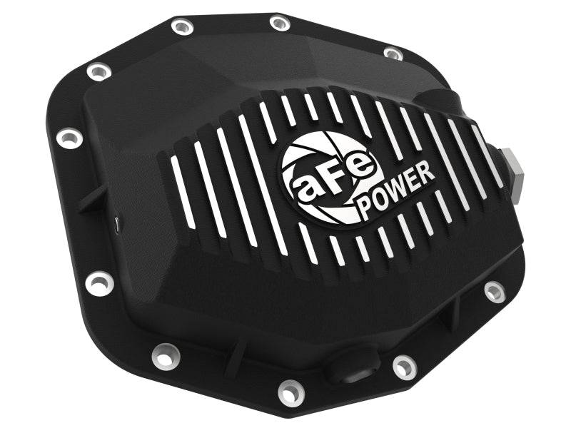 aFe POWER 21-22 Ram1500 TRX Hemi V8 6.2L PRO Series Rear Diff Cover Black w/Machined Fins & Gear Oil - My Store