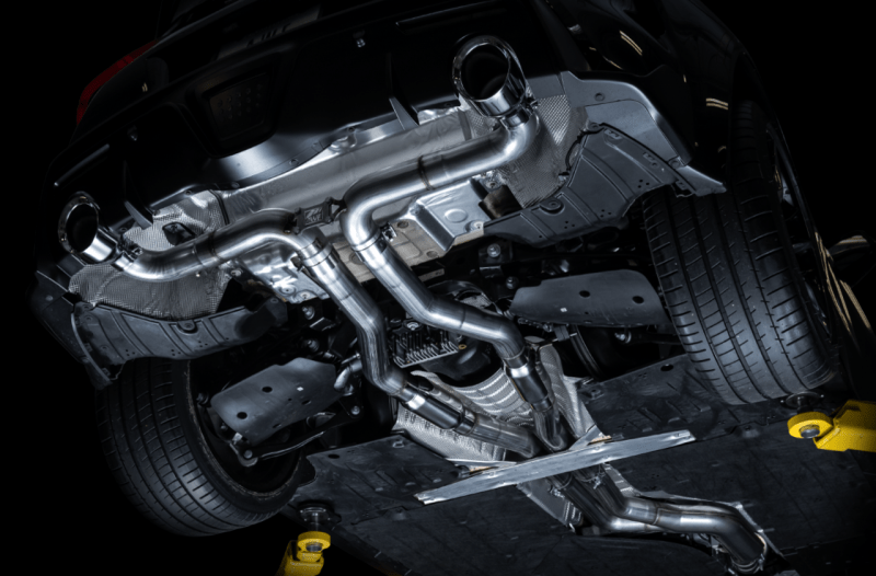 AWE Tuning 2020 Toyota Supra A90 Track Edition Exhaust - 5in Chrome Silver Tips - My Store