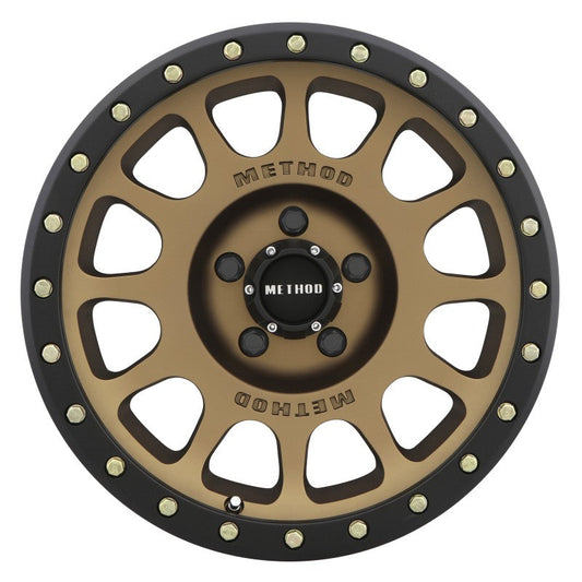 Method Mr305 NV 18x9 0mm Offset 5x150 116.5mm CB Method Bronze/Black Street Loc Wheel