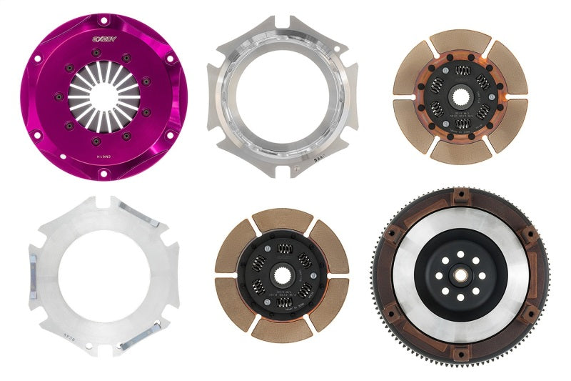 Exedy 1999-2002 Nissan Silvia L4 Hyper Twin Cerametallic Clutch Sprung Center Disc - Mammoth Racing -