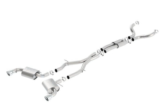 Borla 16-17 Chevy Camaro SS 6.2L ATAK Catback Single Split Rear Exit Exhaust w/Single Tips - Mammoth Racing -