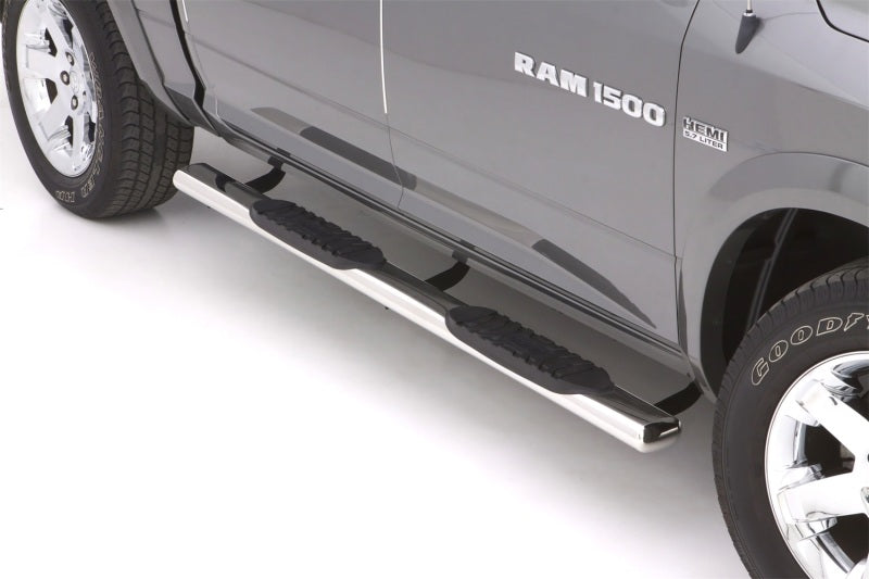 Lund 10-17 Dodge Ram 2500 Crew Cab 5in. Oval Straight SS Nerf Bars - Polished - My Store