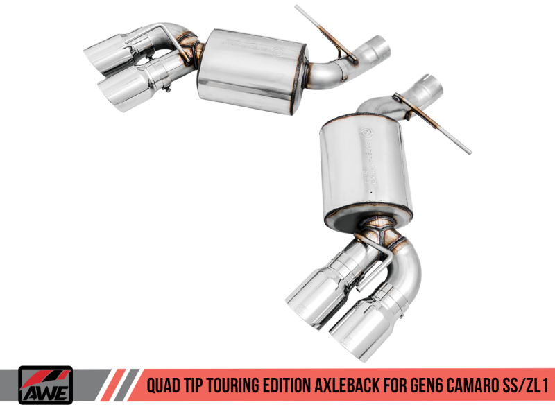 AWE Tuning 16-19 Chevy Camaro SS Quad Outlet Track to Touring Conversion Kit - Mammoth Racing -