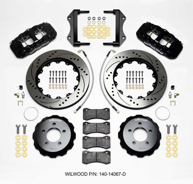 Wilwood Aero6 Front Hat Kit 14.25 Drilled 2014-Up Challenger w/Lines - My Store