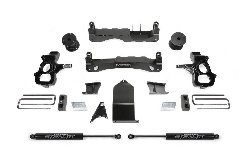 Fabtech 14-18 GM C/k1500 P/U w/oE Alm Or Stmp Stl UCA 4in Basic Sys w/Stealth - My Store