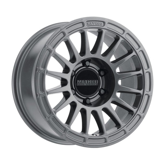 Method Mr314 17x7.5 +24mm Offset 6x4.5 66.1mm CB Gloss Titanium Wheel