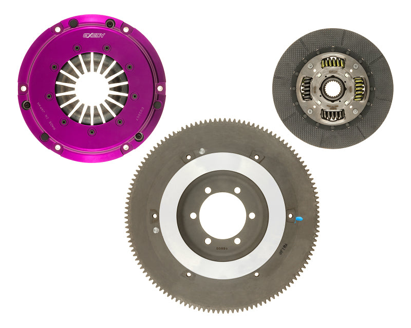 Exedy 1986-1989 Mazda Rx-7 R2 Hyper Single Carbon-D Clutch Sprung Center Disc Push Type Cover - Mammoth Racing -